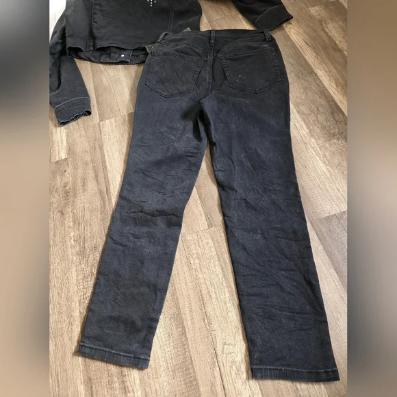 DG2 Diane Gilman New Classic Stretch Legacy Embellished Skinny Jeans Dragon Y2K - Picture 9 of 12